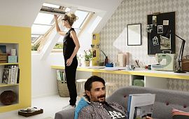 VELUX/ VELUX GZL 1051b ПРЕМИУМ ручка снизу