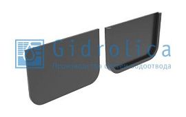 Торцевая заглушка для лотка водоотводного Gidrolica Light, пластиковая