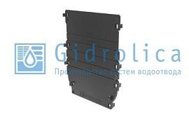 Торцевая заглушка универсальная для лотка водоотводного Gidrolica Standart/Standart Plus DN100, пластиковая