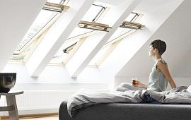 VELUX/ VELUX GZL 1051b ПРЕМИУМ ручка снизу